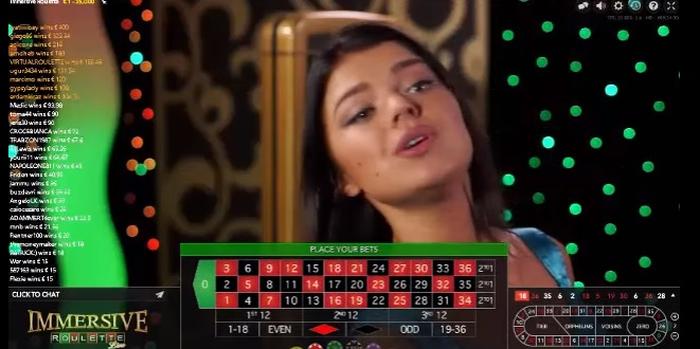 Immersive Roulette live casinospill